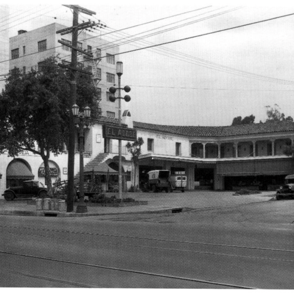 Photo of El Adobe Market by Dick Whittington, ca. 1930 Photo of El Adobe Market by Dick Whittington, ca. 1930
